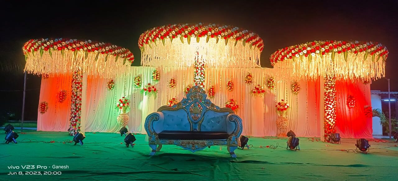 Top Wedding Mandap Decoration Services in Nallagandla, Hyderabad